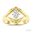 Aeris Gold Marquise Shape Diamond Solitaire Ring