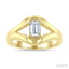 Aeris Gold Emerald Shape Diamond Solitaire Ring