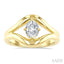 Aeris Gold Oval Shape Diamond Solitaire Ring