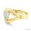 Aeris Gold Pear Shape Diamond Solitaire Ring