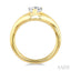 Aeris Gold Pear Shape Diamond Solitaire Ring
