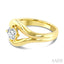 Aeris Gold Round Shape Diamond Solitaire Ring