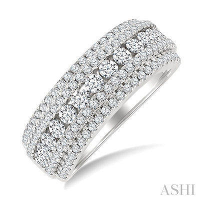 Five Row Diamond Fashion Band