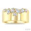 Mixed Shape Diamond Fashion Wide Band