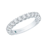 3/4 ct Diamond Carizza Wedding Band in 14K White Gold