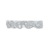 1/4 ct Diamond Carizza Wedding Band in 14K White Gold
