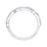 1/4 ct Diamond Carizza Wedding Band in 14K White Gold