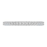 1/4 ct Diamond Carizza Wedding Band in 14K White Gold