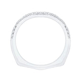 1/5 ct Diamond Carizza Wedding Band in 14K White Gold