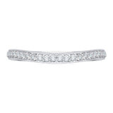 1/5 ct Diamond Carizza Wedding Band in 14K White Gold