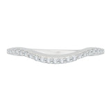 1/5 ct Diamond Carizza Wedding Band in 14K White Gold