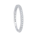 3/8 ct Diamond Carizza Wedding Band in 14K White Gold