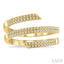 Spiral Diamond Fashion Open Ring