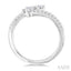 3 Stone Mixed Shape Diamond Fashion Open Ring
