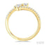 3 Stone Mixed Shape Diamond Fashion Open Ring