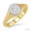Round Shape Lovebright Essential Diamond Signet Ring