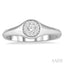 Round Shape Lovebright Essential Diamond Signet Ring