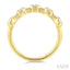 Emerald Shape Bezel Set Diamond Fashion Band