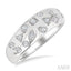 Mixed Shape Diamond Mosaic Fashion Wide Band
