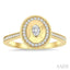 Oval Shape Art Deco Diamond Fashion Ring