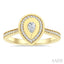 Pear Shape Art Deco Diamond Fashion Ring