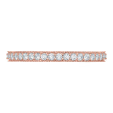 2/3 ct Diamond Carizza Wedding Band in 14K Rose Gold