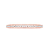 1/3 ct Diamond Carizza Wedding Band in 14K Rose Gold