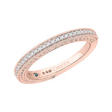 1/3 ct Diamond Carizza Wedding Band in 14K Rose Gold