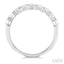 Emerald Shape North-South Bezel Set Diamond Fashion Band
