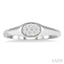 Oval Shape East-West Lovebright Essential Diamond Signet Ring