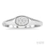 Oval Shape East-West Lovebright Essential Diamond Signet Ring