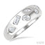 Mixed Shape Diamond Mosaic Fashion Wide Band
