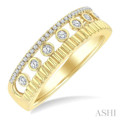 Bezel Layered Diamond Fashion Ring