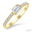 Emerald Shape East-West Bezel Set Diamond Ring