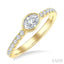 Oval Shape East-West Bezel Set Diamond Ring