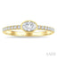 Oval Shape East-West Bezel Set Diamond Ring