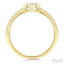 Oval Shape East-West Bezel Set Diamond Ring