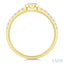Round Shape Bezel Set Diamond Ring