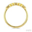 Emerald & Round Cut Bezel Diamond Fashion Band