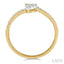 Oval Shape Lovebright Diamond Fashion Ring
