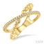 Bead Bijoux Criss Cross Diamond Fashion Ring
