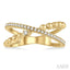 Bead Bijoux Criss Cross Diamond Fashion Ring