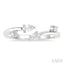 Pear Shape Diamond Fashion Open Ring