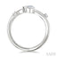 Pear Shape Diamond Fashion Open Ring
