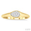 Pear Shape Lovebright Essential Diamond Signet Ring