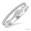 Pear Shape Double Row East-West Lovebright Diamond Fashion Ring