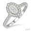 Oval Shape Halo Lovebright Diamond Ring