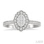 Oval Shape Halo Lovebright Diamond Ring