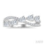 Pear Shape 5 Stone Criss Cross Diamond Fashion Ring