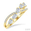 Pear Shape 5 Stone Criss Cross Diamond Fashion Ring